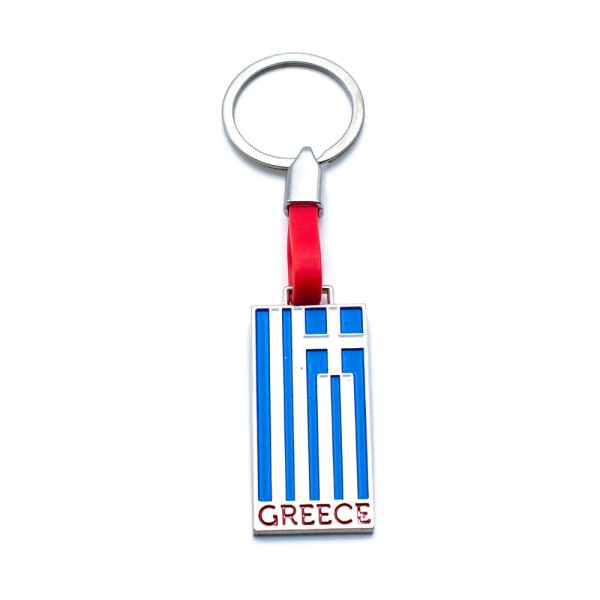 Μπρελόκ Ελλήνικη Σημαία Greece KL09-1384 Κόκκινο
