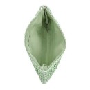 Verde Ψάθινη Τσάντα Φάκελος 07-0261 Πράσινο
