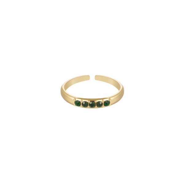 Γυναικείο Δακτυλίδι από Ατσάλι 18252635 Πράσινο