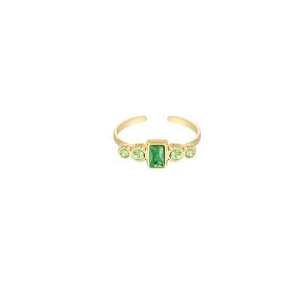 Γυναικείο Δακτυλίδι από Ατσάλι 18252878 Πράσινο