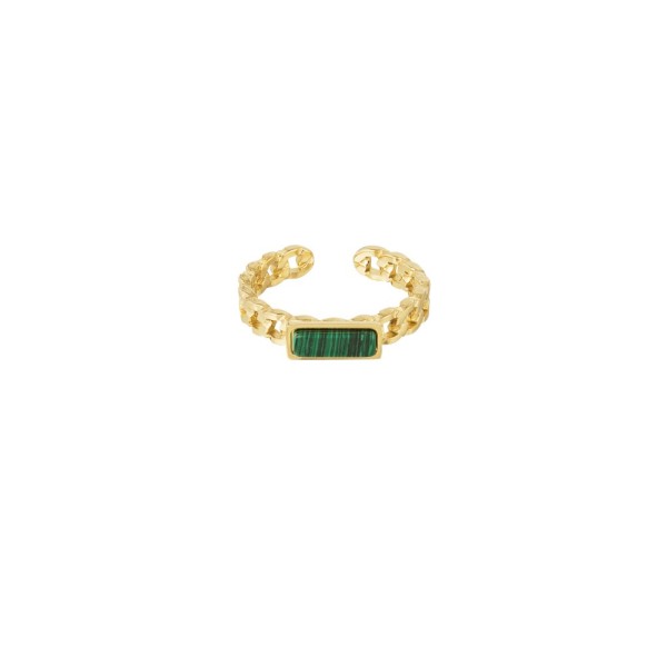 Γυναικείο Δακτυλίδι από Ατσάλι 18253109 Πράσινο