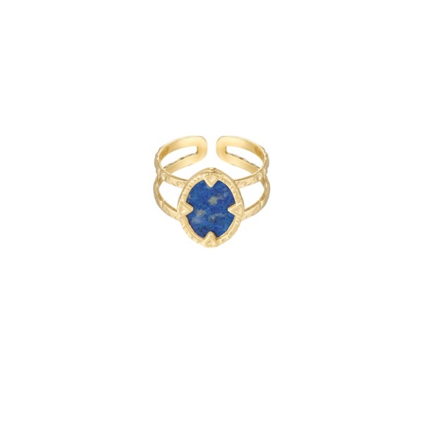Γυναικείο Δακτυλίδι από Ατσάλι 18253112 Μπλε