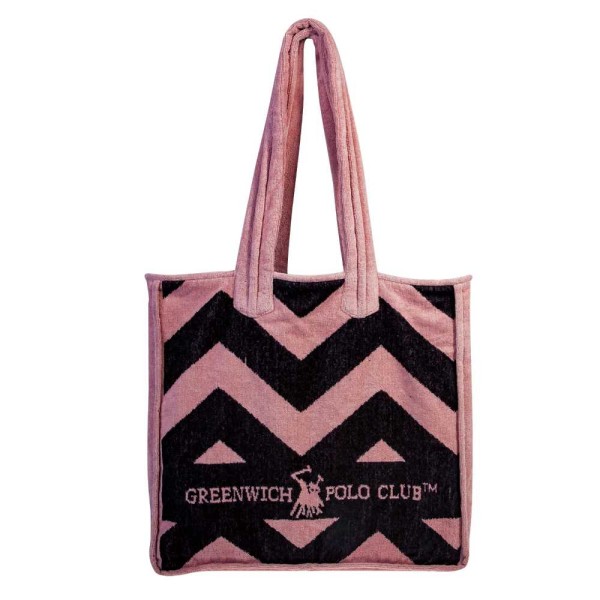 Greenwich Polo Τσάντα Θαλάσσης 3648-49 Μαύρο-Ροζ