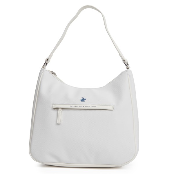 Beverly Hills Polo Γυναικεία Τσάντα Ώμου-Χιαστί BH-3741 Λευκό