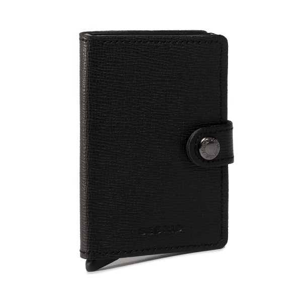 Secrid Δερμάτινο Πορτοφόλι Καρτών Miniwallet Crisple Black