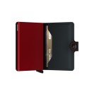 Secrid Δερμάτινο Πορτοφόλι Καρτών Miniwallet Matte Black-Red