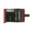  Secrid Πορτοφόλι Καρτών Miniwallet Optical Καφέ-Πορτοκαλί