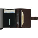 Secrid Δερμάτινο Πορτοφόλι Καρτών Miniwallet Original Σκούρο Καφέ