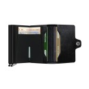 Secrid Πορτοφόλι Καρτών Premium Twinwallet Emboss Lines Μαύρο