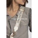 Valentino Γυναικεία Τσάντα Ώμου-Χιαστί Zero VBS7B305 Μπεζ