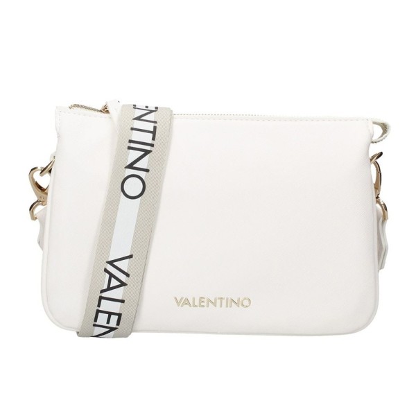 Valentino Γυναικεία Τσάντα Χιαστί-Ώμου Zero VBS7B308 Λευκό