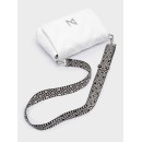 Nolah Γυναικεία Τσάντα Ώμου-Χιαστί Weaver White Silver